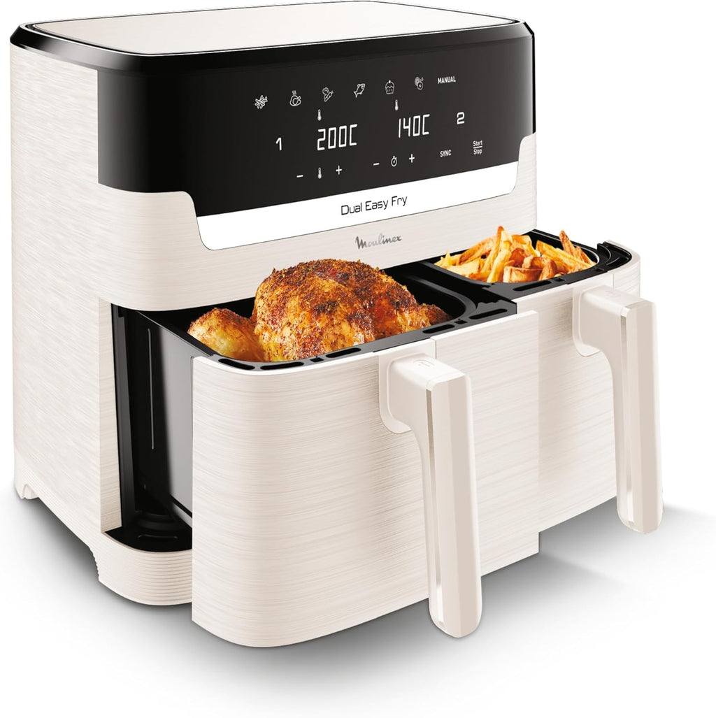 Moulinex Dual Easy Fry COLLECTION IVOIRE  (8L) – Double Panier