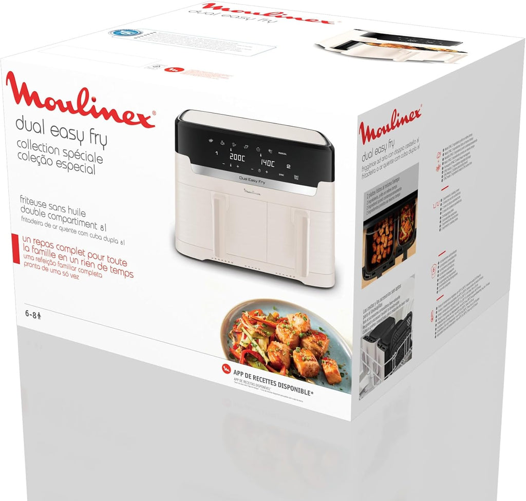 Moulinex Dual Easy Fry COLLECTION IVOIRE  (8L) – Double Panier