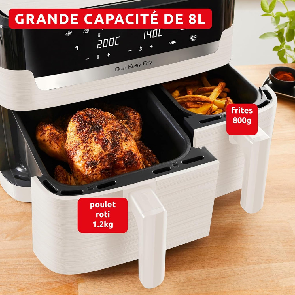 Moulinex Dual Easy Fry COLLECTION IVOIRE  (8L) – Double Panier