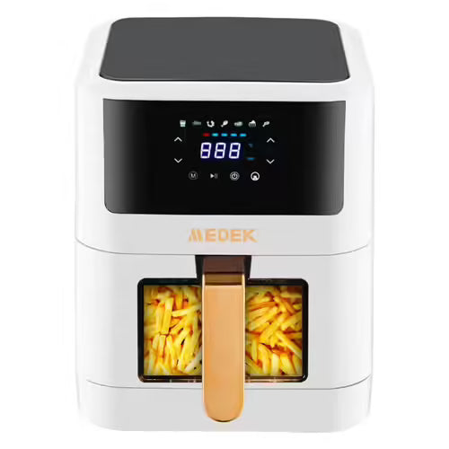Air Fryer MEDEK 6L, Friteuse Sans Huile avec Fenêtre de Visualisation