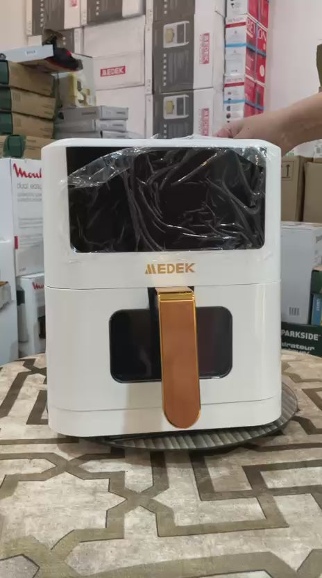 Air Fryer MEDEK 6L, Friteuse Sans Huile avec Fenêtre de Visualisation